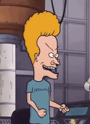 Cornholio Beavis Is Excited GIF