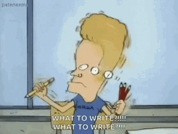 Cornholio Beavis What To Write GIF
