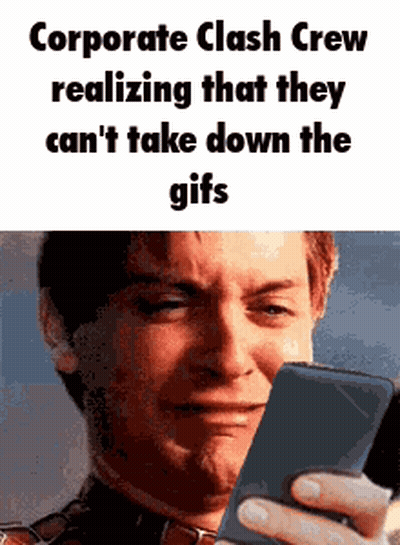 Corporate Clash Crew Realizing They Can't Take Down GIFs GIF