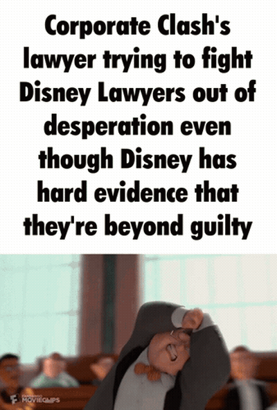 Corporate Clash Lawyer Fighting Disney Lawyers GIF