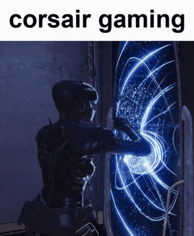 Corsair Gaming Logo With Person GIF