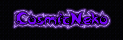 Cosmic Neko Logo Purple And Black GIF