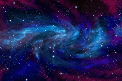 Cosmic On Galaxy Background GIF