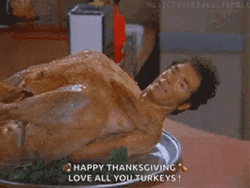 Cosmo Kramer Thanksgiving Turkey Meme GIF