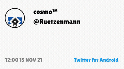 Cosmo Sign HSV Weltverein Twitter GIF
