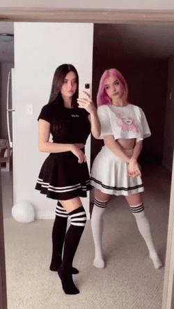 Cosplayers Zero Two Dance GIF