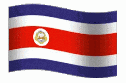 Costa Rica Vector Flag