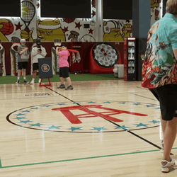 Costco Guys Big Justice Brandon Walker Playing Tennis GIF