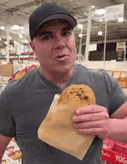 Costco Guys Double Chunk Chocolate Cookie GIF