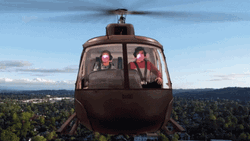 Costume Change In Helicopter Meme GIF