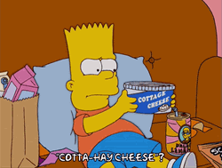Cottage Cheese Bart Simpson GIF