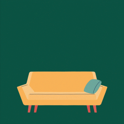 Couch Under Rainbow Try Therapy GIF