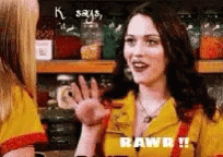 Cougar Roaring Kat Dennings 2 Broke Girls GIF