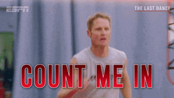 Count Me In Steve Kerr The Last Dance GIF