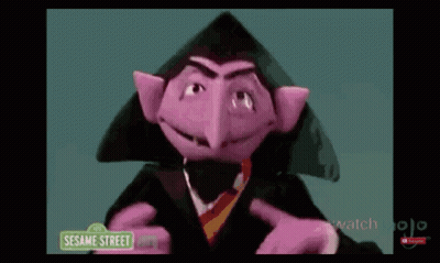 Count Von Count Pointing At Camera GIF