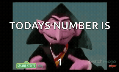 Count Von Count Sesame Street Black Hat And Tie GIF