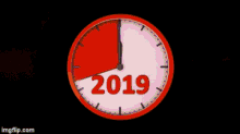 Countdown Clock Happy New Year 2019 2020 GIF
