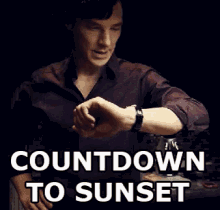 Countdown Clock To Sunset Benedict Cumberbatch GIF