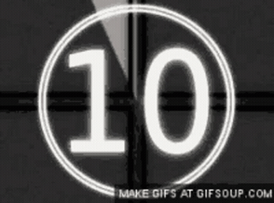 Countdown Clock With Number 10 in Circle