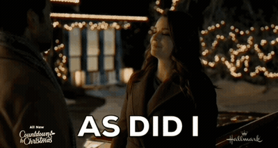 Countdown To Christmas Man And Woman Looking At Each Other GIF