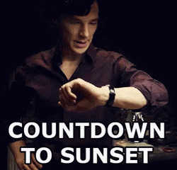 Countdown To Sunset GIF
