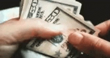 Counting 50 Dollar Bill GIF