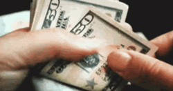 Counting Big Money Close Up GIF