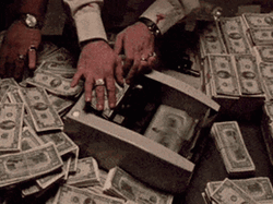 Counting Cash Using Bill Counter GIF