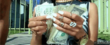 Counting Dollar Bills Cash Money Money Money  GIF
