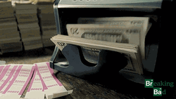 Counting Money Machine Breaking Bad GIF