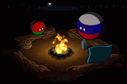 Countryballs Bonfire GIF
