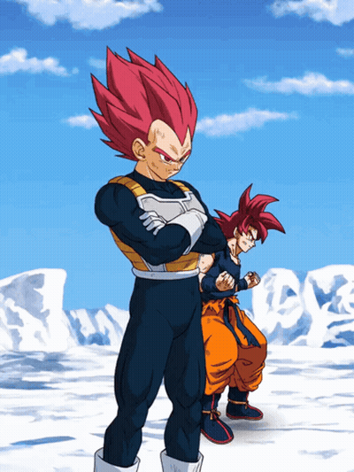 Couple Anime Characters Under Blue Sky GIF