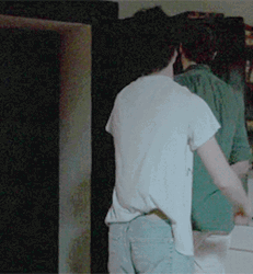 Couple Being Flirty Gay Hug GIF