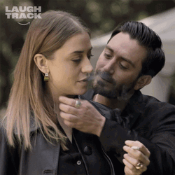 Couple Cheek Kiss Tato Alexander Besar Fabiana GIF