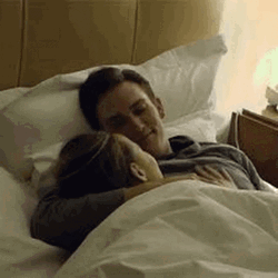  Couple Cuddle Bed Sleep GIF