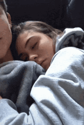Couple Cuddle Sleep Hug GIF
