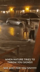 Couple Date Ruined By Flooding GIF