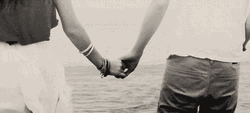 Couple Hold Hands Aesthetic Beach