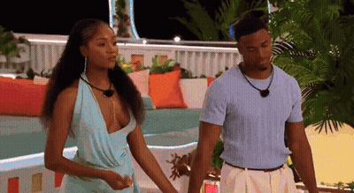 Couple Holding Hands At Pool GIF