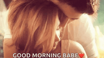Couple Hugging Good Morning Babe GIF