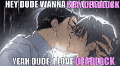 Couple Kissing Hey Dude Wanna Play Deadlock GIF