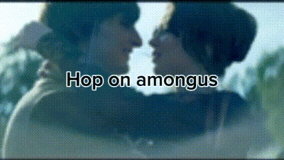 Couple Kissing Hop On Amongus GIF