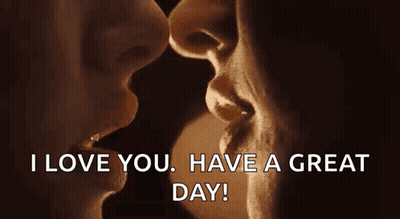 Couple Kissing I Love You Great Day GIF