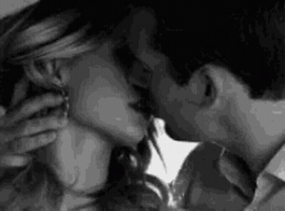 Couple Kissing in Bed Me Keeping You Up All Night Long