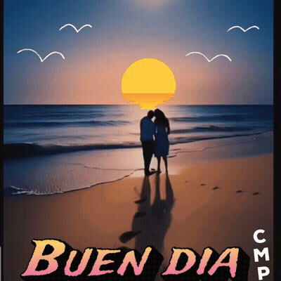 Couple Kissing On Beach Buen Dia GIF
