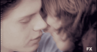 Couple Kissing With FX GIF