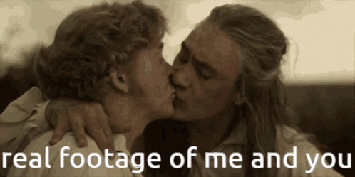 Couple Kissing With Real Footage Of Me And You GIF