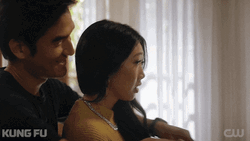 Couple Love Kiss Hug From Behind GIF