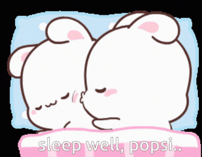 Couple Of Bears Laying In Bed Sleep Well Popsi GIF