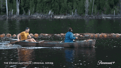 Couple Riding The Canoe GIF